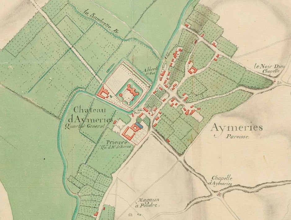 Camp d'Aymeries commandé par Mr le Prince de Soubize le 1er septembre 1753