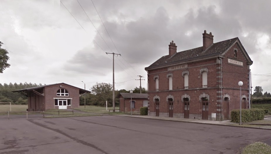 L'ancienne gare de Beugnies.