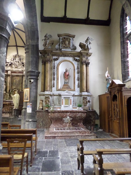 Eglise de Cousolre, autel st Martin.