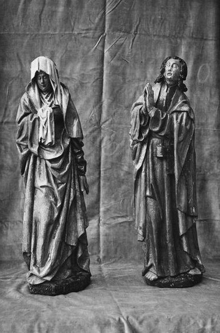 Statues sur la poutre de gloire, église d'Eccles