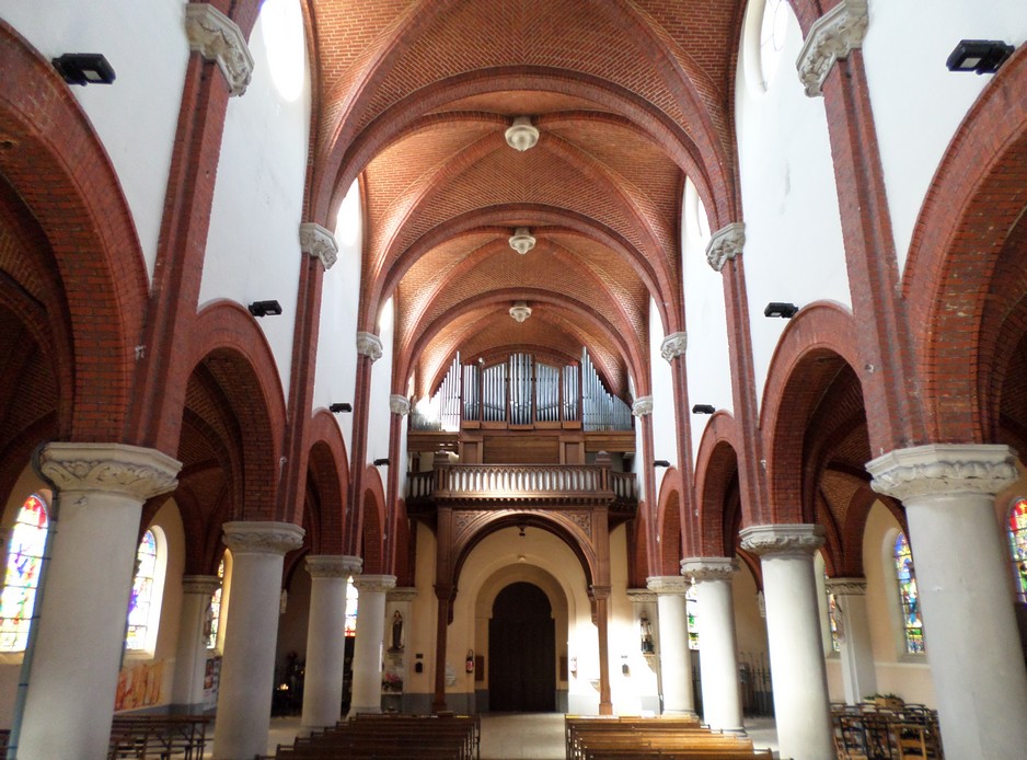 Eglise de Fourmies, la tribune d'orgue.
