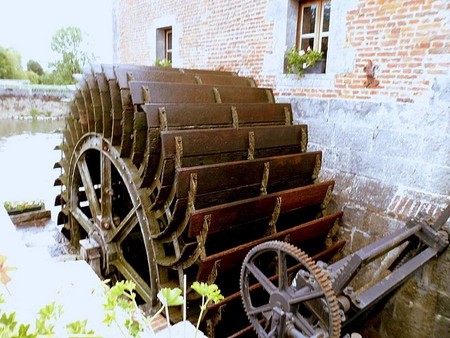Moulin de Grand Fayt, roue à aubes