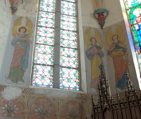 Eglise de Hargnies, fresques murales
