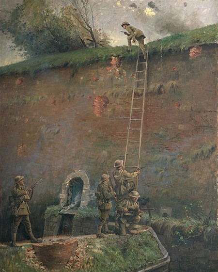 Assaut des remparts de Le Quesnoy par George Edmund Butler