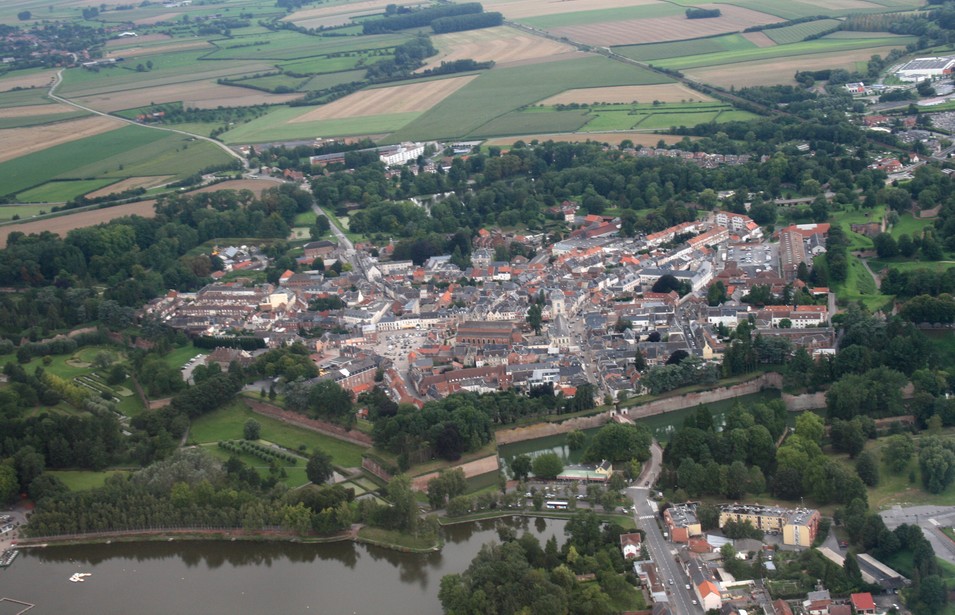 Vue aérienne de Le Quesnoy