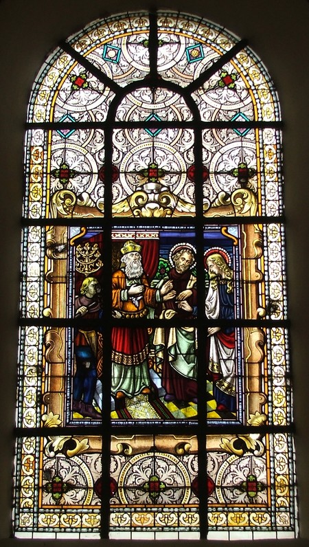 Vitrail de l'église de Louvignies Quesnoy