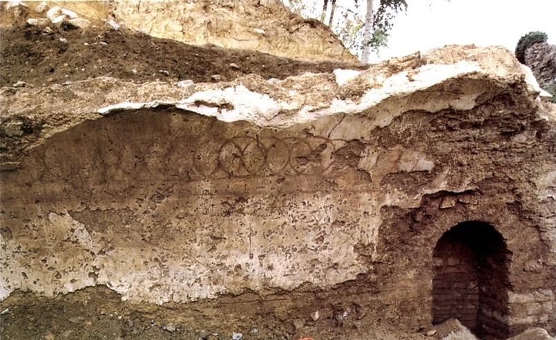Forum antique de Bavay, cave et enduits
