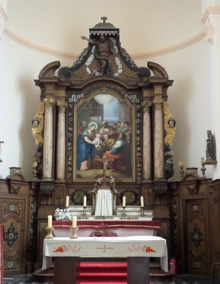 Eglise de Preux au Sart, autel