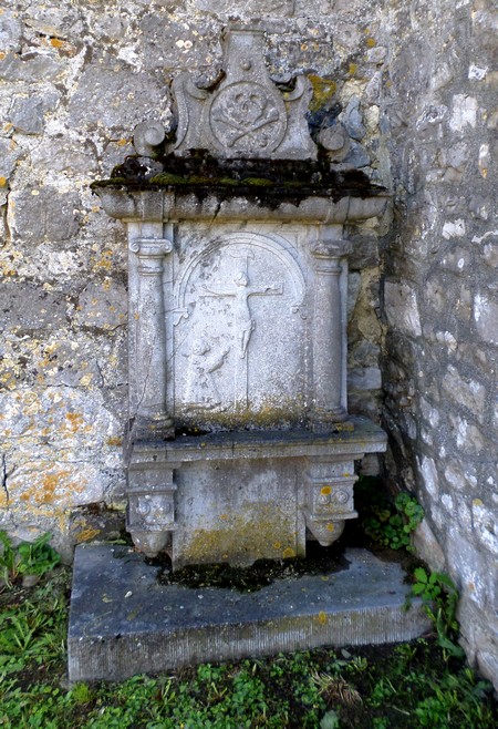 Dalle funéraire de Louis Martin, mayeur de Saint Rémy Chaussée mort en 1691