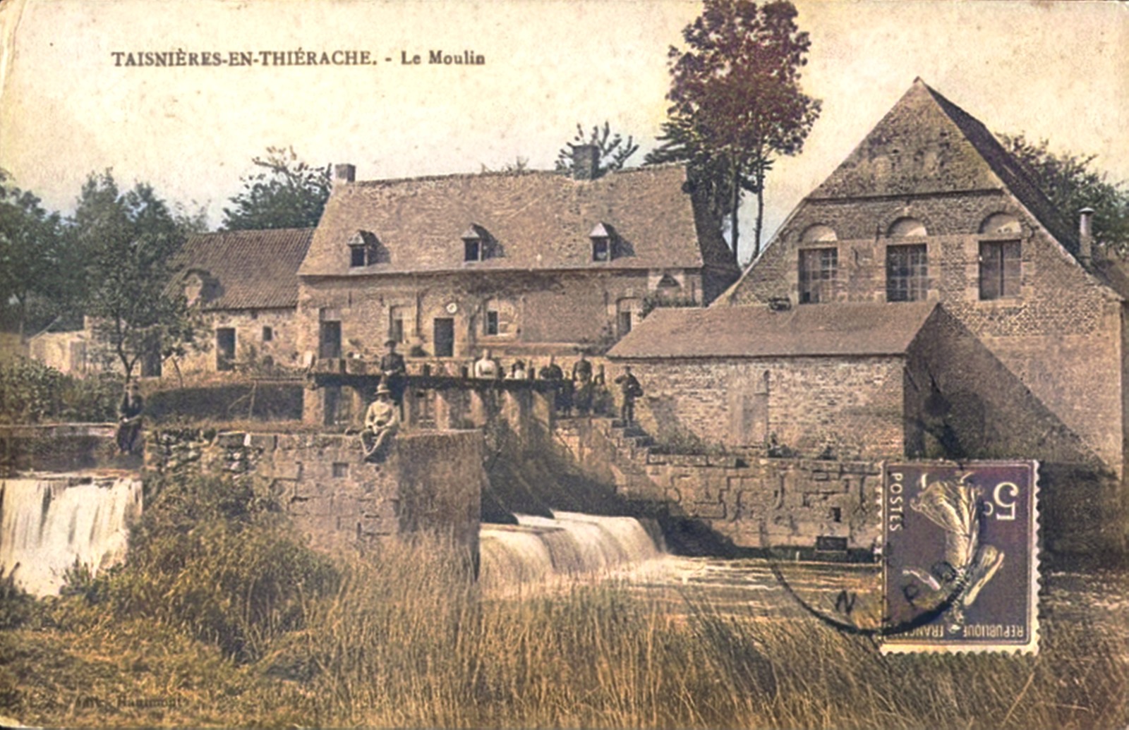 Moulin de Taisnières en Thiérache carte postale.