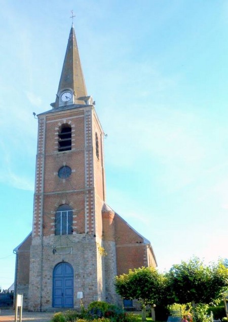 Vendegies au Bois, l'église Saint-Humbert du XIXe siècle