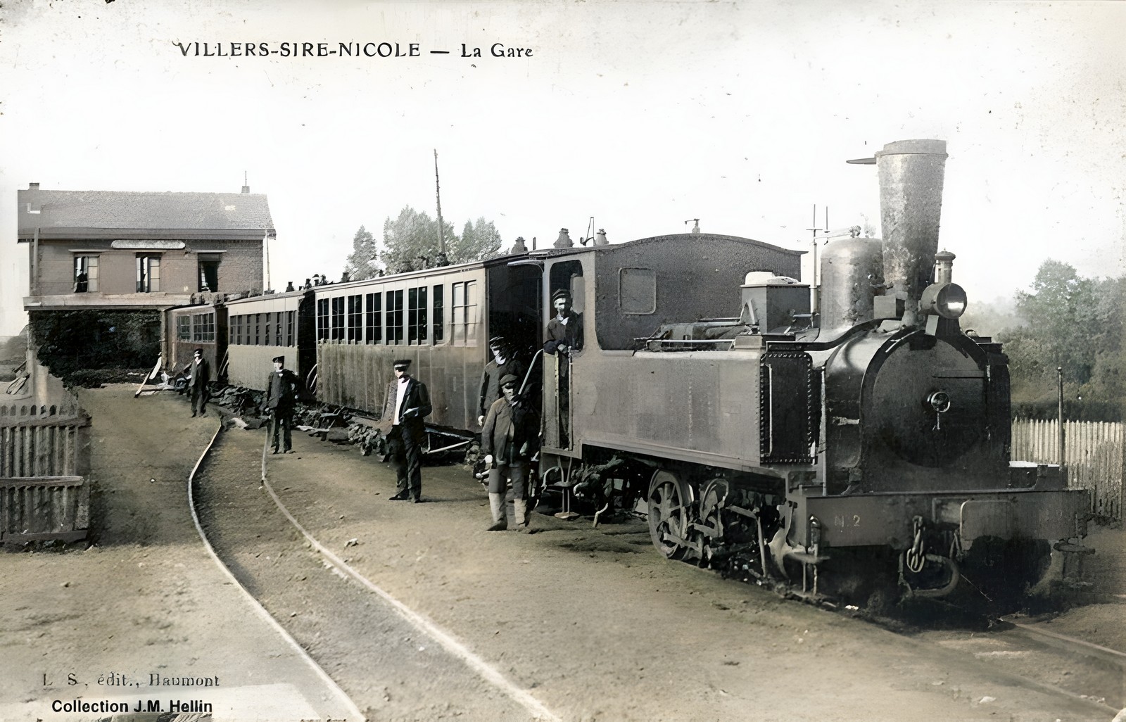 Le petit train de Villers Sire Nicole, usine Sculfort.