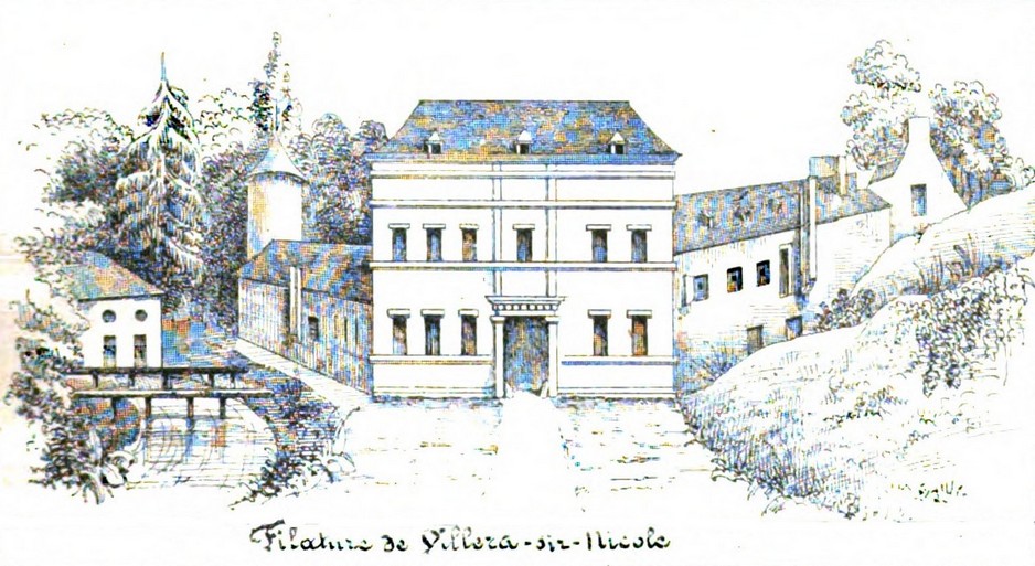 L'ancienne filature de de Villers Sire Nicole sur le livre de Z. Piérart paru en 1851.