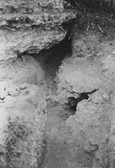 Vestiges de l'aqueduc Floursies Bavay à Vieux Mesnil.