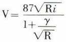 Formule de Bazin.