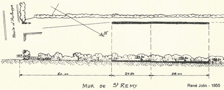 Croquis du mur de St Rémy, JL Boucly