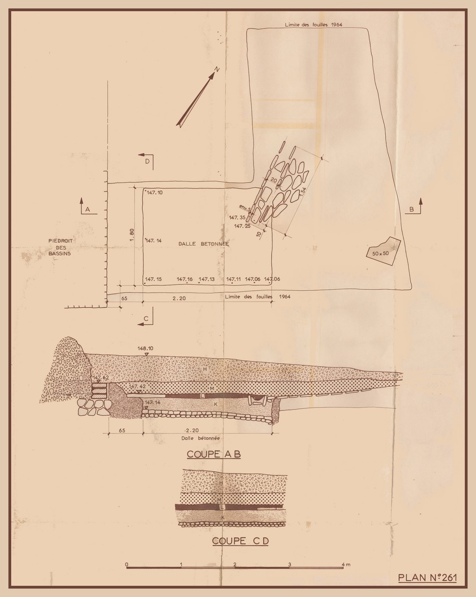 Plan 261 , extérieur des bassins JL Boucly