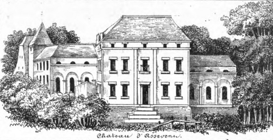 Le château d'Assevent vers 1850