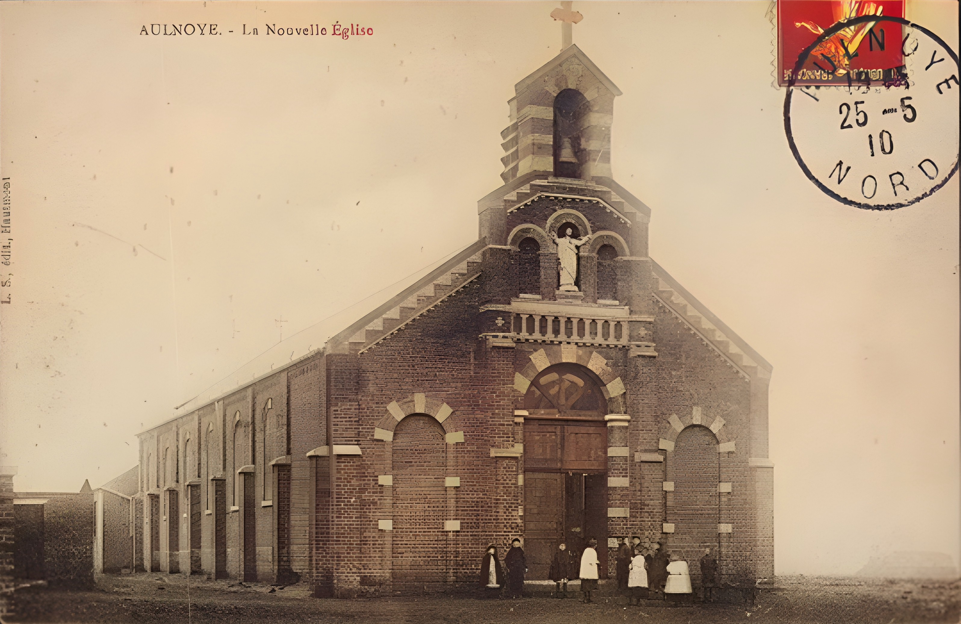 Aulnoye Aymeries, église 1910