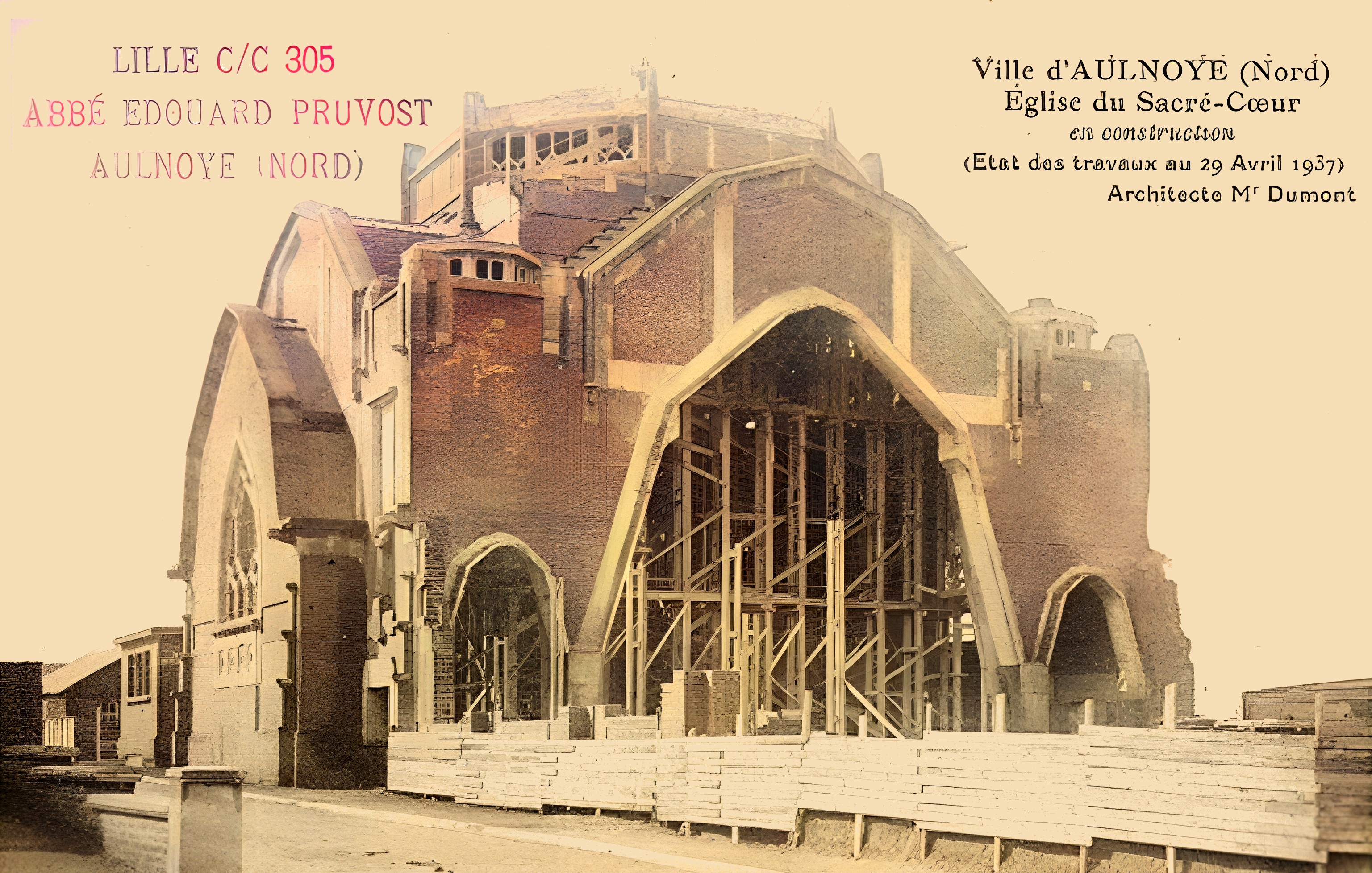 Aulnoye Aymeries, Ancienne église du Sacré Coeur 