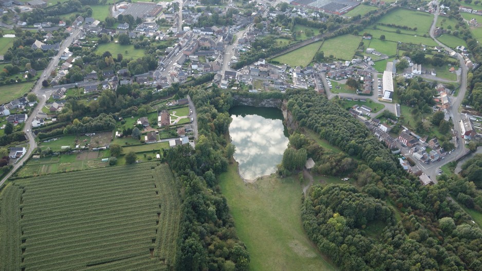 L'ancienne carrière d'Avesnelles, photo aérienne de Pascal Méresse