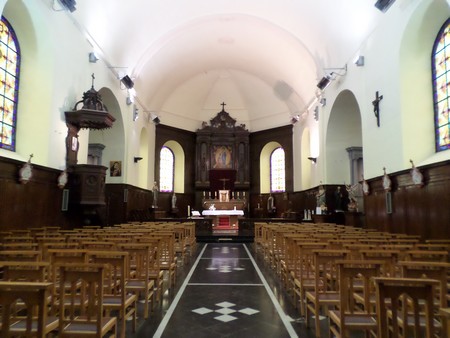Eglise de Bachant, la nef.