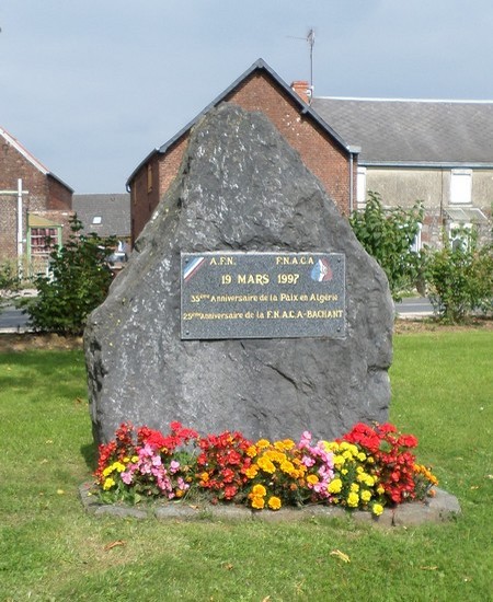 Bachant, mémorial.