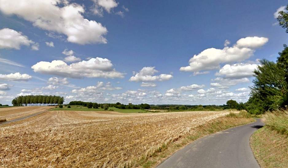 La campagne à l'approche de Bettrechies