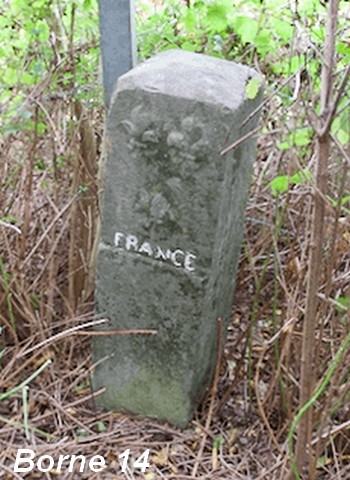 Frontière franco-belge, borne N° 14