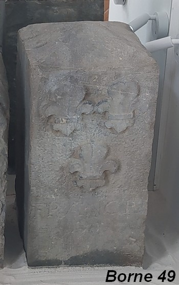 Frontière franco-belge, borne N° 49