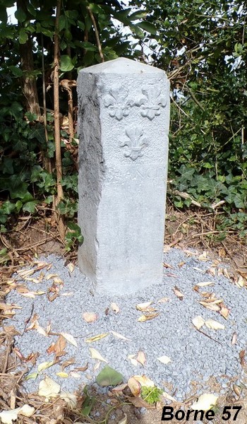 Frontière franco-belge, borne N° 57