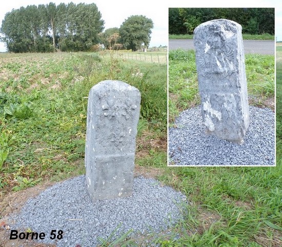 Frontière franco-belge, borne N° 58
