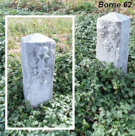 Frontière franco-belge, borne N° 62