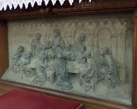 Eglise à Boulogne sur Helpe, La Cène sous l'autel