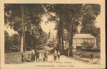 Bousignies sur roc, entrée du village
