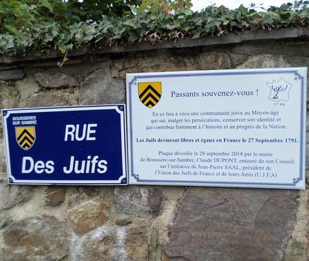Boussières sur Sambre, plaque souvenir.