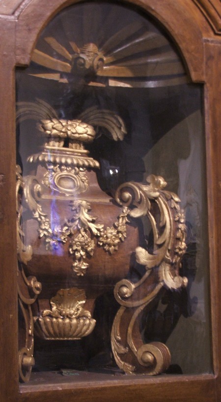 Reliquaire de St Fiacre dans l'église de Bry.