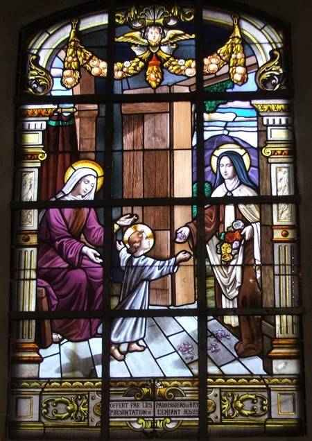 Vitrail de l'église de Bry.