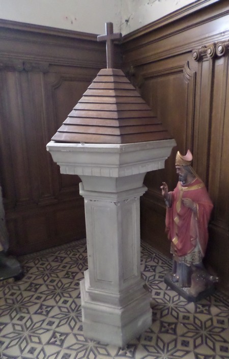 Eglise de Cartignies, fonts baptismaux