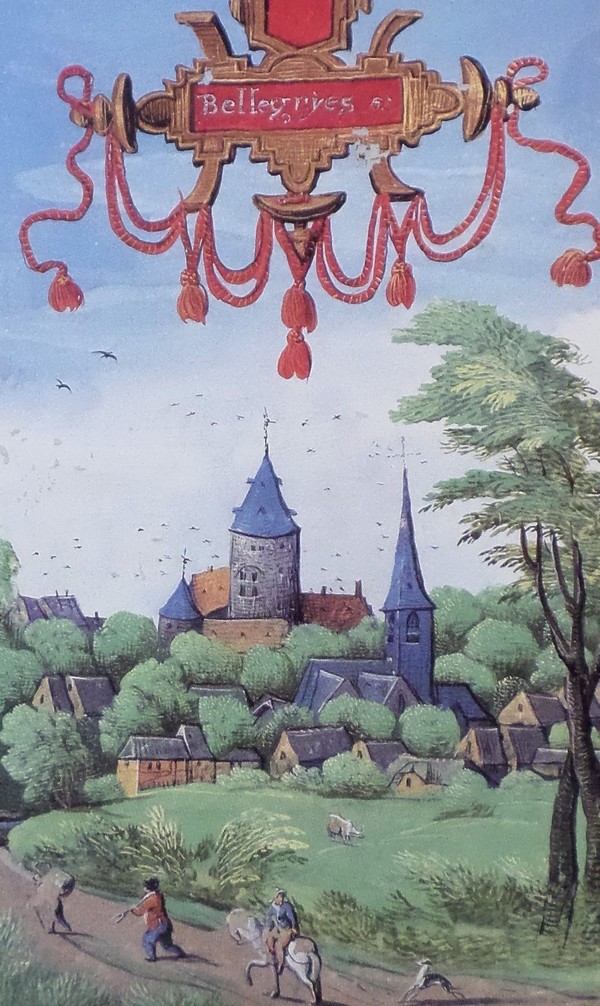 Le château de Bellignies sur les albums de Croÿ.