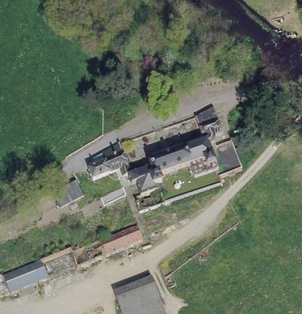 Vue satellite du château de Bérelles.