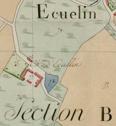 Château d'Ecuélin, Cadastre du Consulat - 1806
