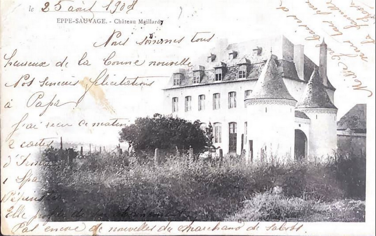 Le Château Maillard à Eppe Sauvage, carte postale