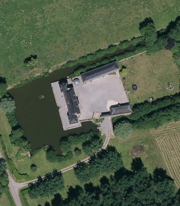 Le Manoir de Biwetz à Haut Lieu, vue satellite