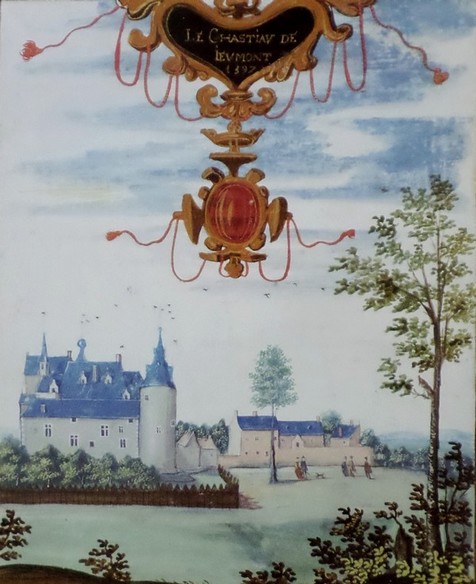 Le château de Jeumont sur les albums de Croÿ.