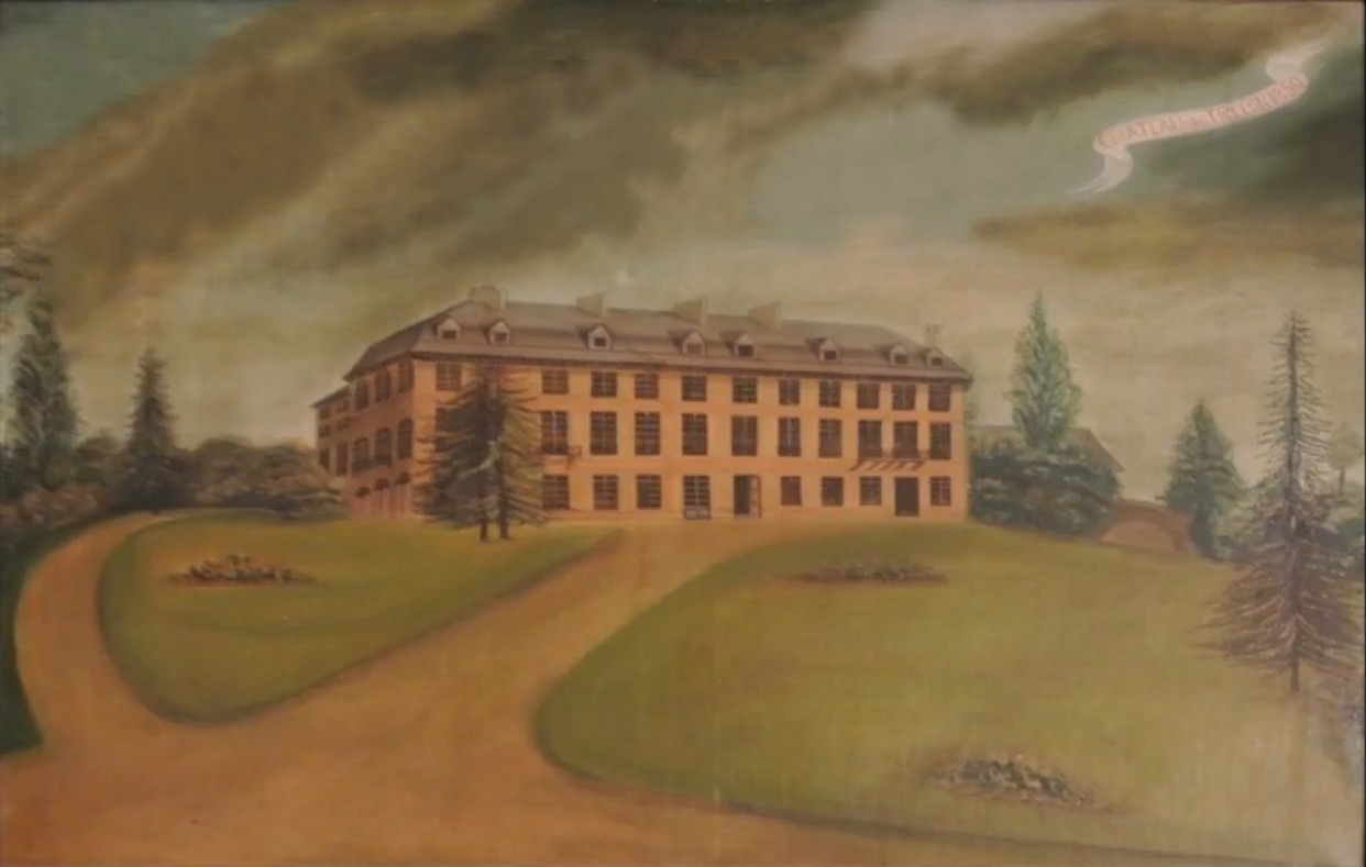 Trélon : Le château de Merode en 1850.
