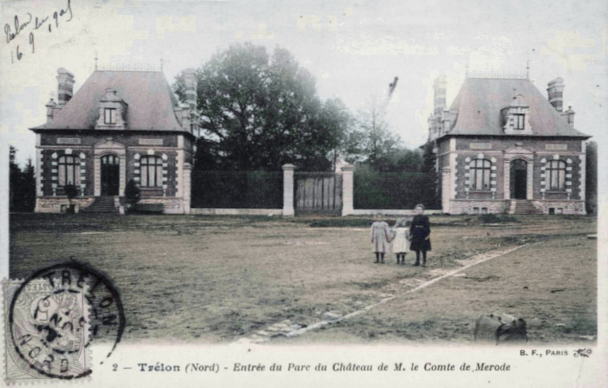 Portail d'entrée  du château de trélon.