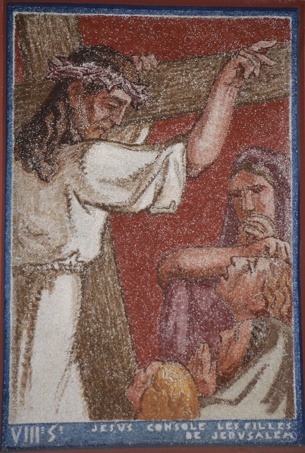 Le Château de La Huda à Trélon. Tableau du chemin de Croix