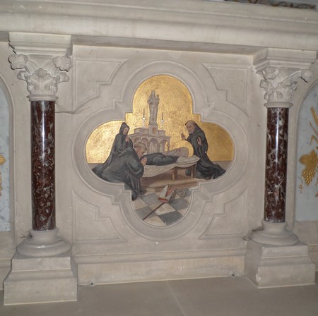 Eglise de Colleret, détail de l'autel