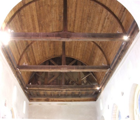 Voûte de l'église de Damousies.